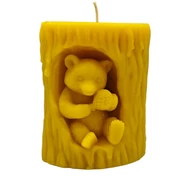 macis méhviaszgyertya, lakás dekor