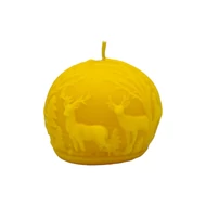 karácsonyi gömb méhviaszgyertya 