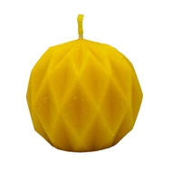 gömb gyertya, méhviaszgyertya, geometrikus gyertya