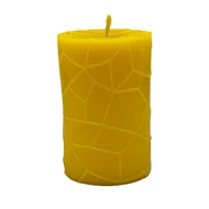 lakásdekor, gyertyadekor, márvűnyminta, méhviaszgyertya