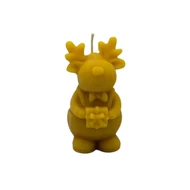 szarvasos gyertya, aranyos gyertya karácsonyra