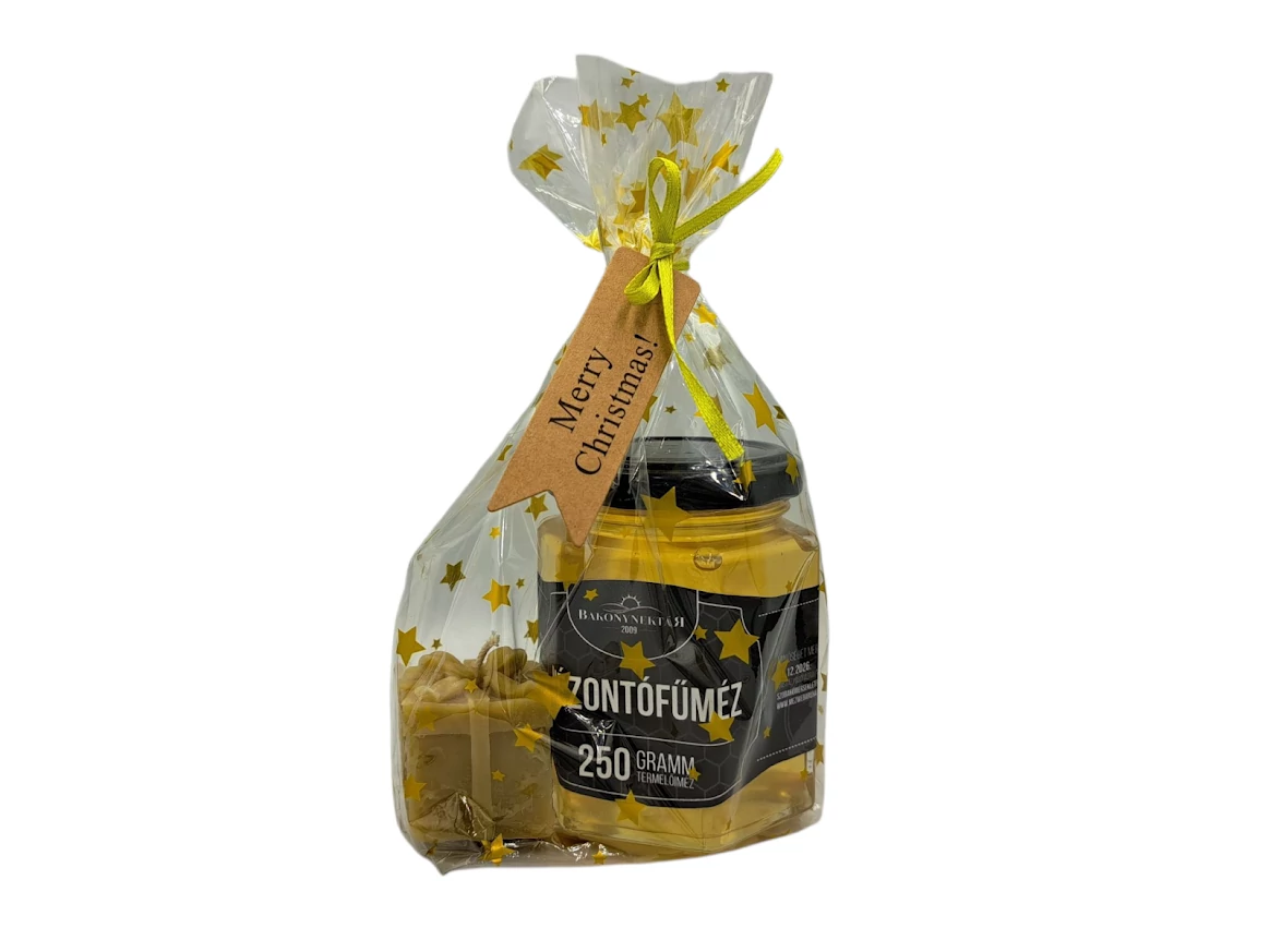 Mézes-gyertyás ajándékcsomag 